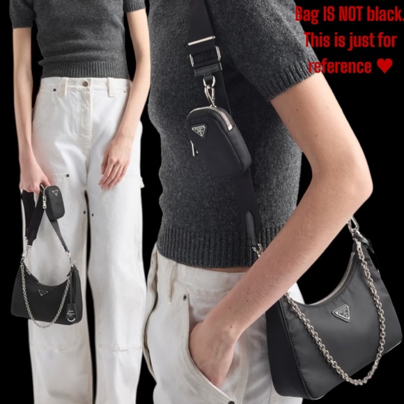 Prada Re-edition 2005 Nylon Light Green Bag- excellent condition- $1990 retail - Picture 5 of 13